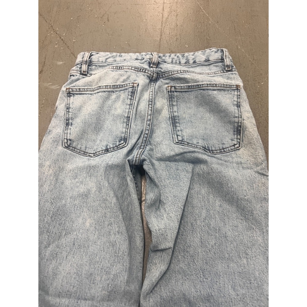 The Drop Jeans Womens 28 Blue Denim Light Wash Baggy Wide Leg Vintage Streetwear - Picture 9 of 13